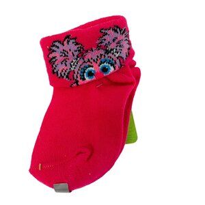 Sesame Street Elmo & Abby Toddler Socks 24-36 Months Pink